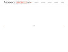 Tablet Screenshot of abogadoslaboralesmty.com